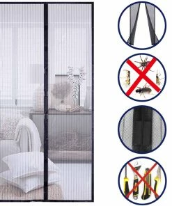 TVTimeDirect Outdoor & Garden Bug Off Magnetic Mesh Screen Door