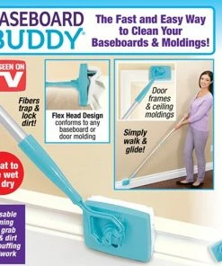 TVTimeDirect Baseboard Cleaning 10X Replacement Pads- 10 Pack Of Microfiber Outdoor & Garden