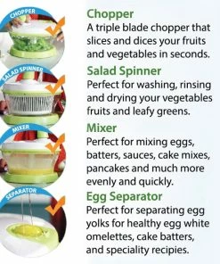 TVTimeDirect Kitchen 10-Second Chopper And Salsa Maker