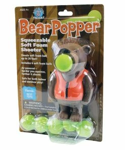 TVTimeDirect Hog Wild Bear Popper Pop Foam Balls Up To 20 Feet - 6 Balls Included - Age 4+ Toys & Games