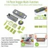 TVTimeDirect 14-Piece Veggie Multi-Function Kitchen Chopper/Slicer -Slices, Dices, And Grates Food