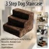 TVTimeDirect 3 Step Dog Staircase (Brown) Pets 1 TVTimeDirect 3 Step Dog Staircase (Brown) Pets