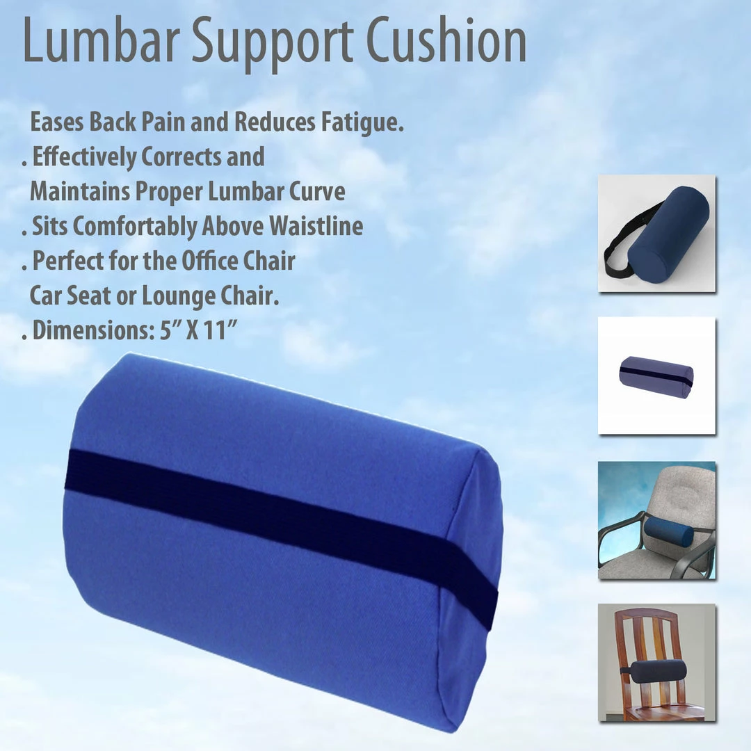 TVTimeDirect Health & Beauty Lumbar Support Cushion (Lumbar Roll)(5" X 11") 3 TVTimeDirect Health & Beauty Lumbar Support Cushion (Lumbar Roll)(5" X 11")
