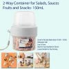 TVTimeDirect 2-Way Container For Salads, Sauces, Fruits And Snacks- 150mL Kitchen