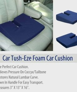 TVTimeDirect Car Tush-Eze Foam Car Cushion (3" X 13" X 16")