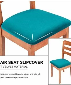 TVTimeDirect Non-Slip Stretchable Seat Cover- Polyester- Blue Houseware