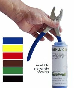 TVTimeDirect Dip And Grip Rubberized Plastic Coating (Red) 8 Fl. Oz Outdoor & Garden