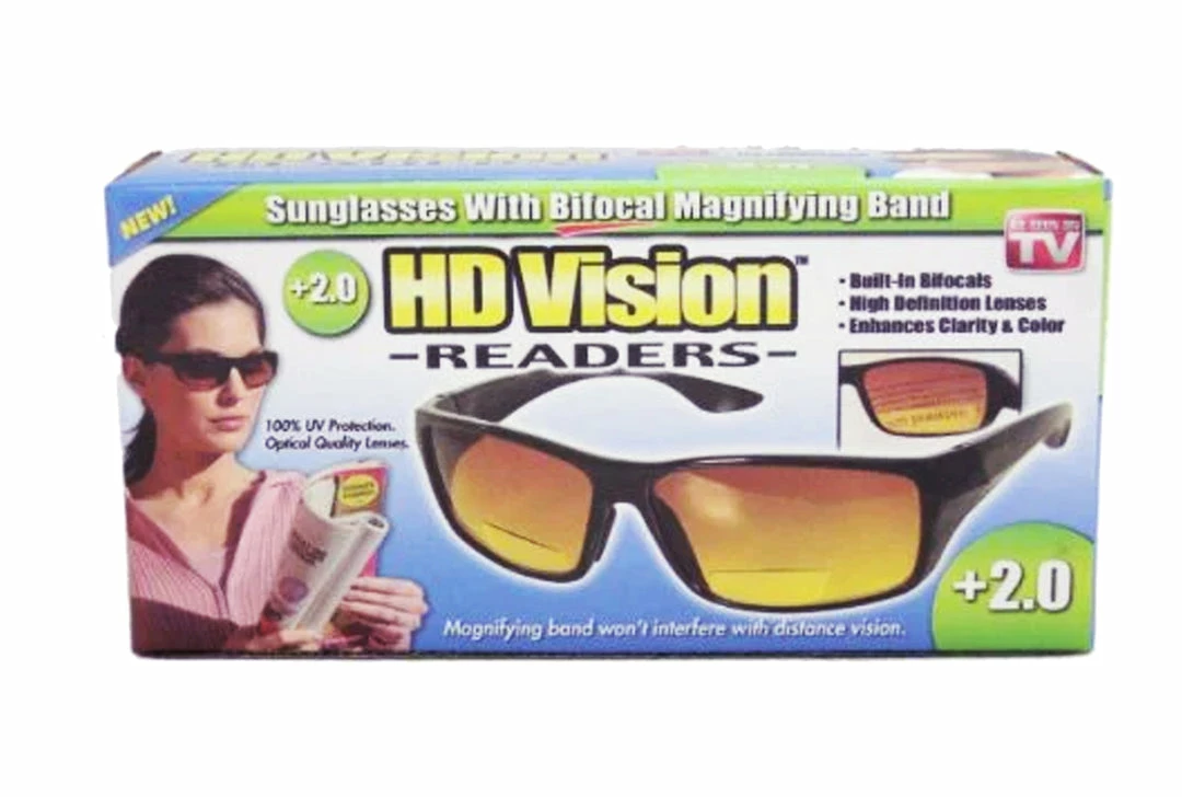 TVTimeDirect Clothing & Accessories HD Vision Readers- BLACK- +2.00 4 TVTimeDirect Clothing & Accessories HD Vision Readers- BLACK- +2.00
