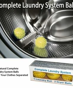TVTimeDirect All Natural Complete Laundry System Balls Keep Your Clothes Separated Houseware