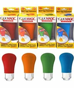 TVTimeDirect Yolk Magic Egg Separator- Kitchen Baking Filter Yolk White Separator