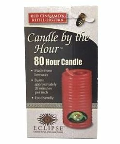 TVTimeDirect Candle By The Hour - 80 Hour Red Cinnamon Refill (20559RR)