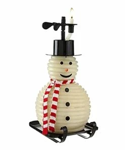 TVTimeDirect Candle By The Hour - 100 Hour Snowman Black Base (20657B) Black Base Candles