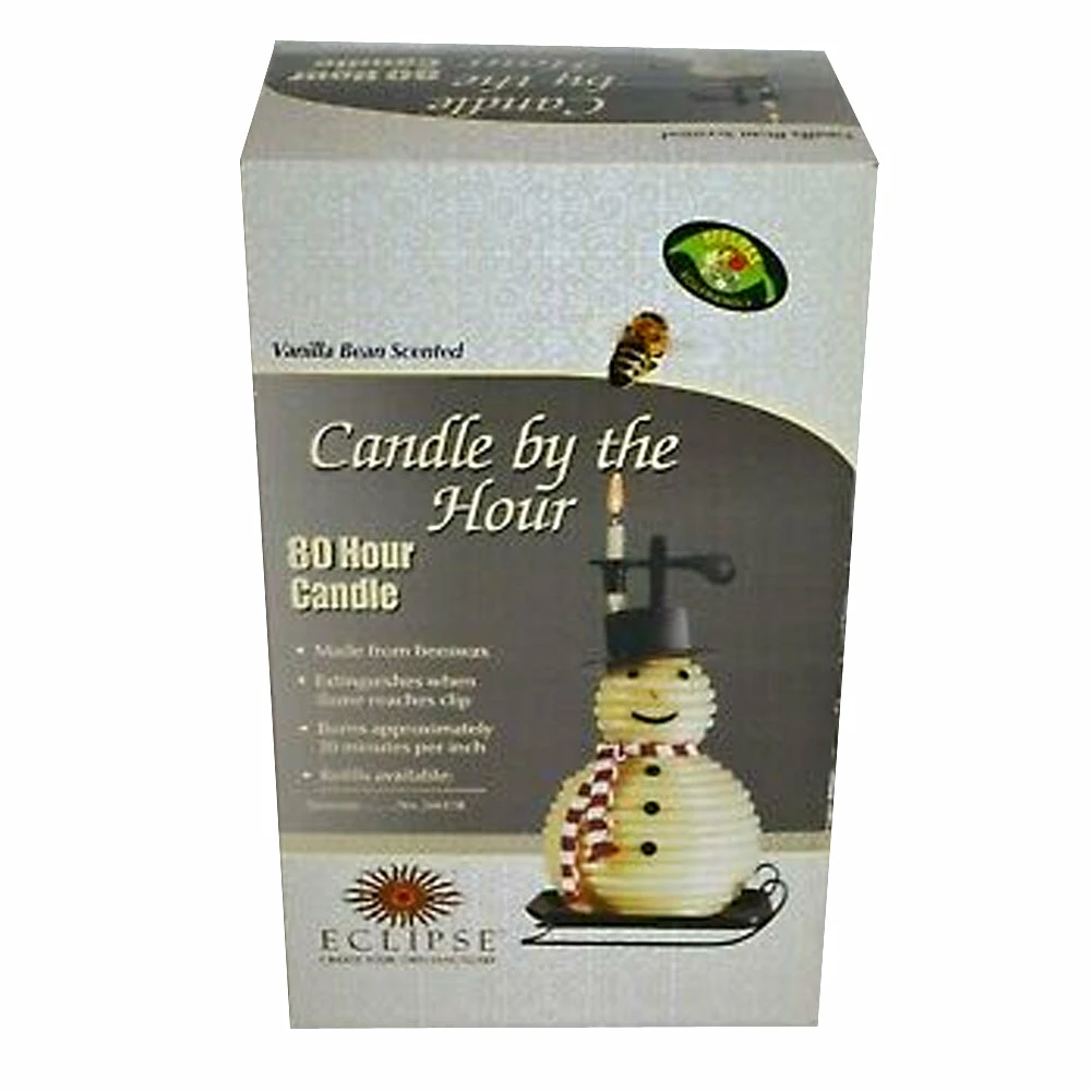 TVTimeDirect Candle By The Hour - 100 Hour Snowman Black Base (20657B) Black Base Candles 5 TVTimeDirect Candle By The Hour - 100 Hour Snowman Black Base (20657B) Black Base Candles