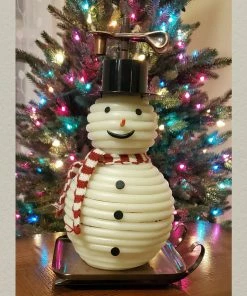 TVTimeDirect Candle By The Hour - 100 Hour Snowman Copper Base (20657BP) Candles