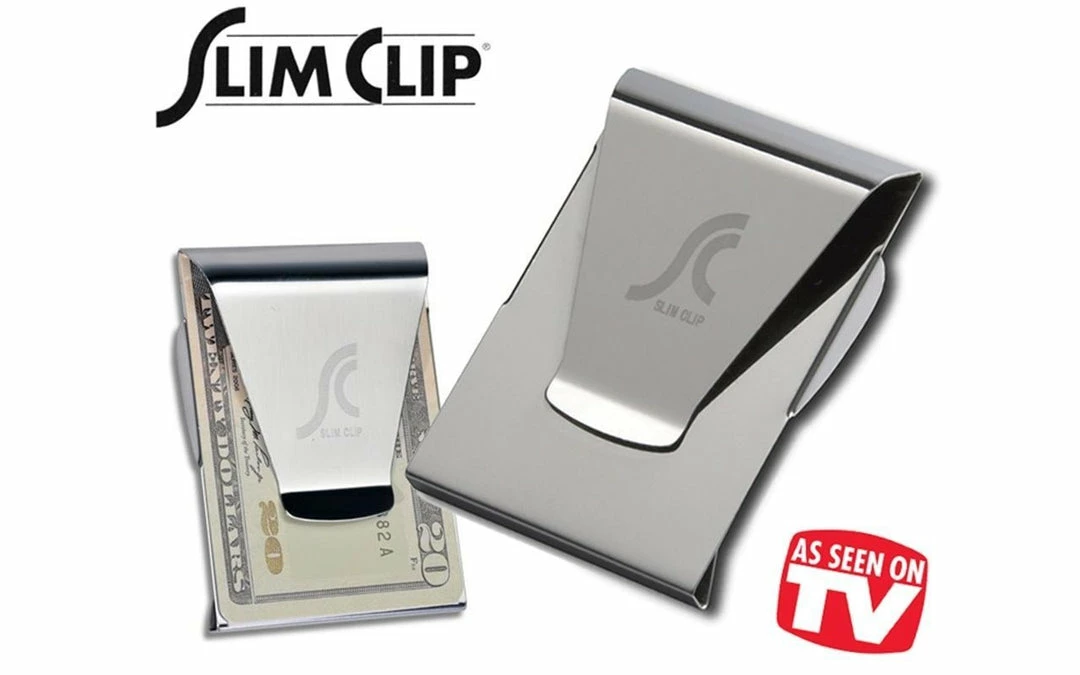 TVTimeDirect Clothing & Accessories Slim Clip - Double Sided Money Clip! (Black Chrome) 4 TVTimeDirect Clothing & Accessories Slim Clip - Double Sided Money Clip! (Black Chrome)