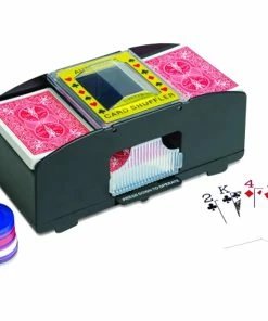 TVTimeDirect Toys & Games Jobar Easy Automatic 2 Deck Playing Card Shuffler Machine