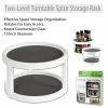 TVTimeDirect Kitchen Two-Level Turntable Spice Storage Rack
