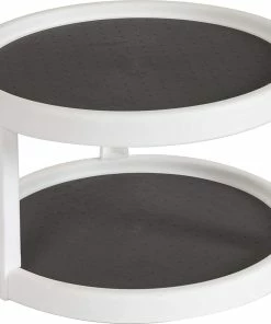 TVTimeDirect Kitchen Two-Level Turntable Spice Storage Rack