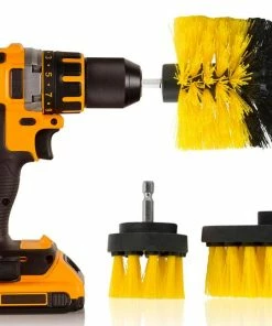 TVTimeDirect Houseware 3-Pc Drill Brush Set - Power Scrubber