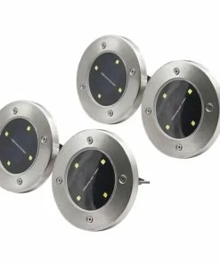TVTimeDirect Radiant Pathways Wireless & Solar Powered Light Up Pathways Set Of 4
