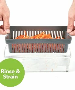 TVTimeDirect 14-Piece Veggie Multi-Function Kitchen Chopper/Slicer -Slices, Dices, And Grates Food