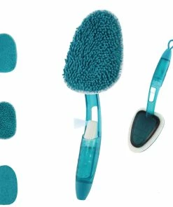 TVTimeDirect Houseware 4-N-1 Handy-Home Cleaning Set Purposes Wood Windows Mirrors Tough Dirt - 3 Changeable Pads