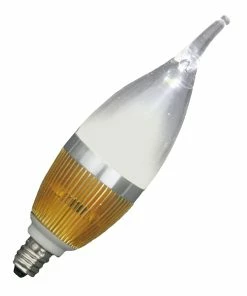 TVTimeDirect MiracleLED 604510 Ultra Saver 3-Watt Candelabra Clear Warm Bulb