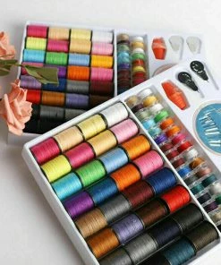 TVTimeDirect 64 Piece Thread And Bobbin Kit School And Office Supplies