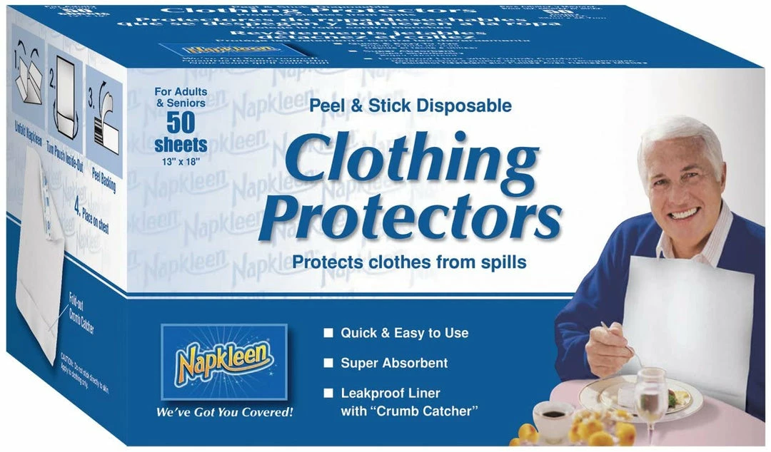 TVTimeDirect Napkleen Disposable Clothing Protectors, 50 Count 8 TVTimeDirect Napkleen Disposable Clothing Protectors, 50 Count