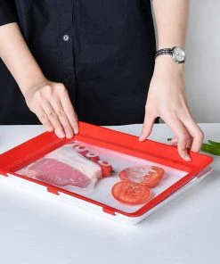 TVTimeDirect TV Time Direct Creative Tray -Food Plastic Preservation Storage Container - Set Of 2