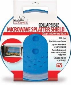 TVTimeDirect Handy Gourmet Collapsible Microwave Shield - (JB5272) - Blue