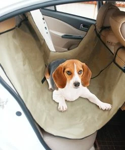 TVTimeDirect Pets Auto Pet Seat Cover - Tan- Large (EL-0138)
