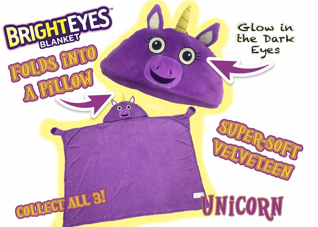 TVTimeDirect Bright Eye Blanket- Purple Unicorn Toys & Games 3 TVTimeDirect Bright Eye Blanket- Purple Unicorn Toys & Games