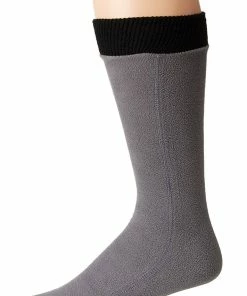 TVTimeDirect Hot Headz Polarex Fleece Socks, Grey, Medium