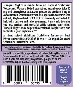 TVTimeDirect Health & Beauty Tranquil Nights Sceletium Tortuosum Dietary Supplement