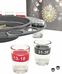 TVTimeDirect Sporting Goods Roulette O - 6 Glass Drinking Shot Game