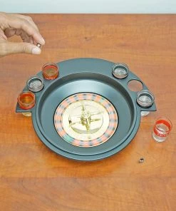 TVTimeDirect Sporting Goods Roulette O - 6 Glass Drinking Shot Game