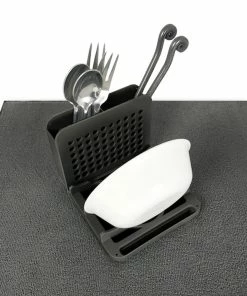 TVTimeDirect Dish Drying Mat With 3 Section Rack 13 TVTimeDirect Dish Drying Mat With 3 Section Rack