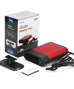 TVTimeDirect ShowtimeAuto 12V Portable Auto Heater Fan - Gray