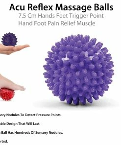TVTimeDirect Acu Reflex Massage Balls 7.5 Cm Hands And Feet Trigger Point Hand Foot Pain Relief Muscle