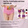 TVTimeDirect Aunt Flo's Period Panties With Pocket- Light Pink- XXL