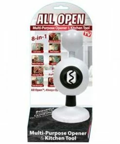 TVTimeDirect All Open 8 In 1 Multi-purpose Opener Kitchen Tool (White)