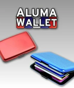 TVTimeDirect Aluma Wallet - 6 Pack (Black) Clothing & Accessories