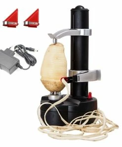 TVTimeDirect Rapid Peeler - One Touch Electric Action - Black