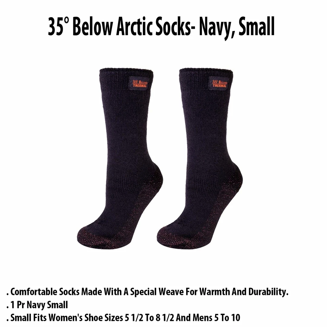 TVTimeDirect Clothing & Accessories 35° Below Arctic Socks- Navy, Small 3 TVTimeDirect Clothing & Accessories 35° Below Arctic Socks- Navy, Small