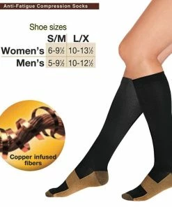 TVTimeDirect Clothing & Accessories As Seen On TV Copper Socks (Small/Medium)