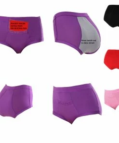 TVTimeDirect Aunt Flo's Period Panties With Pocket- Light Pink- L