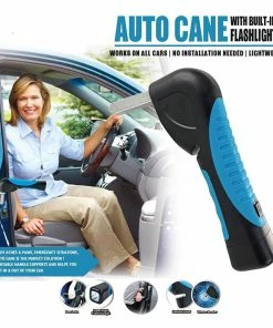 TVTimeDirect Automotive Auto Cane - Portable Car Cane With Built-in Flashlight