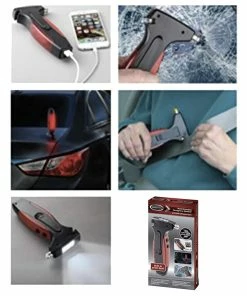 TVTimeDirect Multi-Function Emergency Auto Safety Hammer Automotive