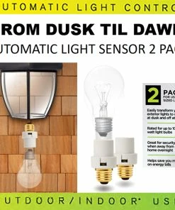 TVTimeDirect Houseware Automatic "Dusk 'Til Dawn" Light Control Sensors
